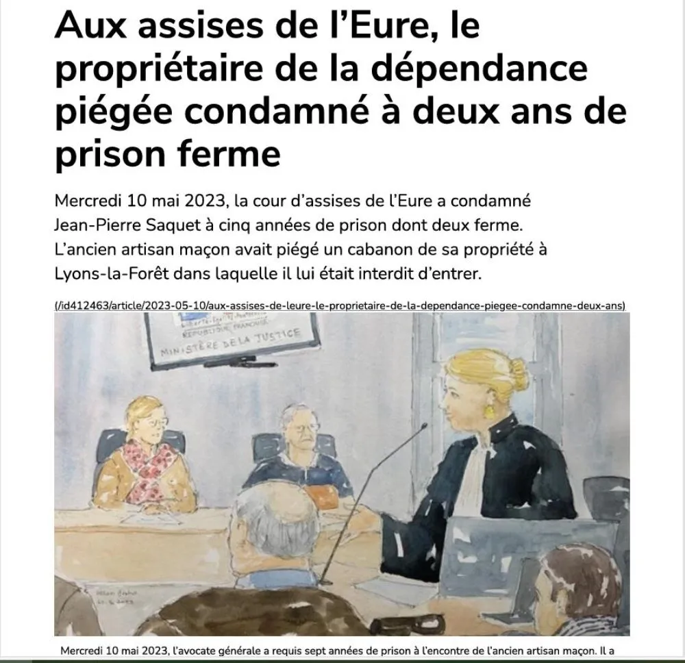 Défense d'un accusé devant la cour d'assises de l'Eure