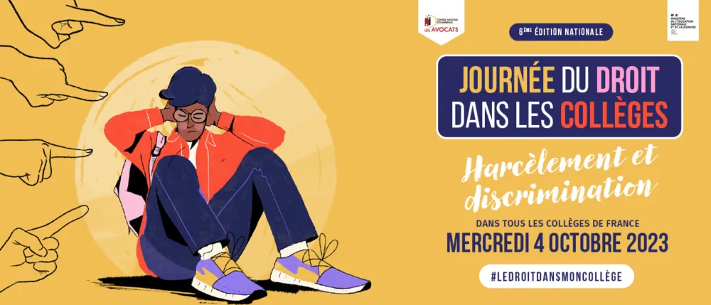Intervention pour la journée du droit dans les collèges - Reportage France 3 IDF